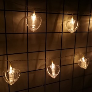 LED 夾式燈串-愛心款