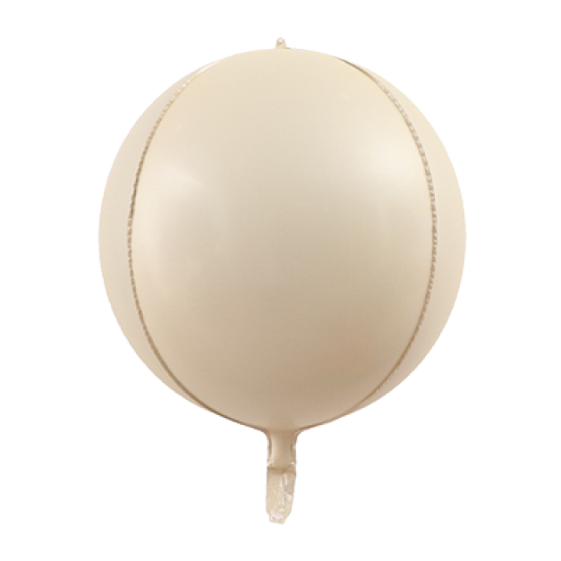 22吋4D立體球-奶油色