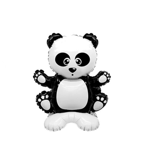 可站立鋁箔球 動物家族-熊貓