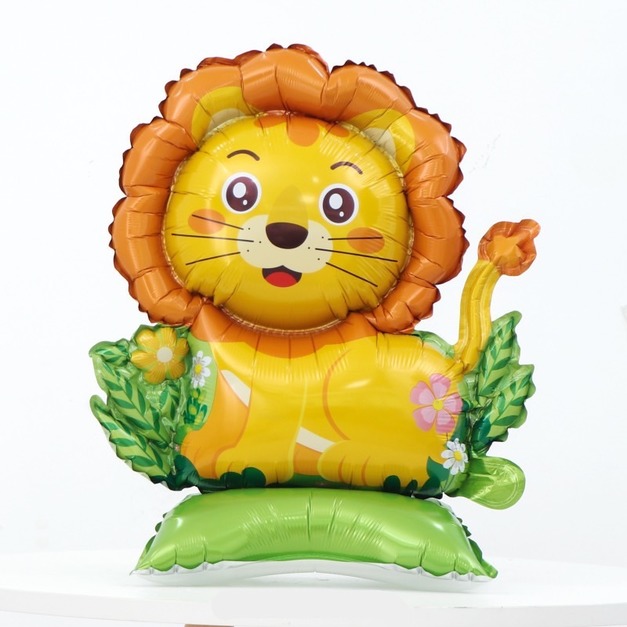 可站立鋁箔球 動物家族-獅王