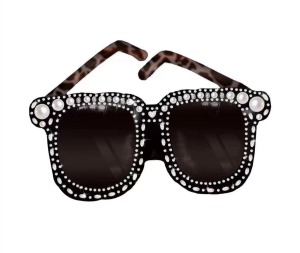 83cm 豹紋黑墨鏡