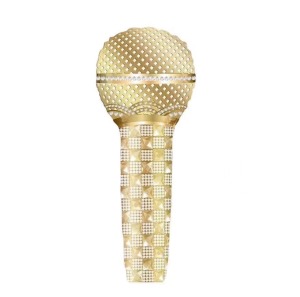 53cm 小造型鋁箔-音樂麥克風