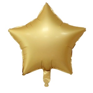 18吋星星鋁箔球-金屬金色