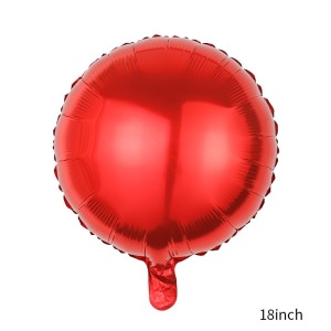 18吋圓形鋁箔球-大紅色