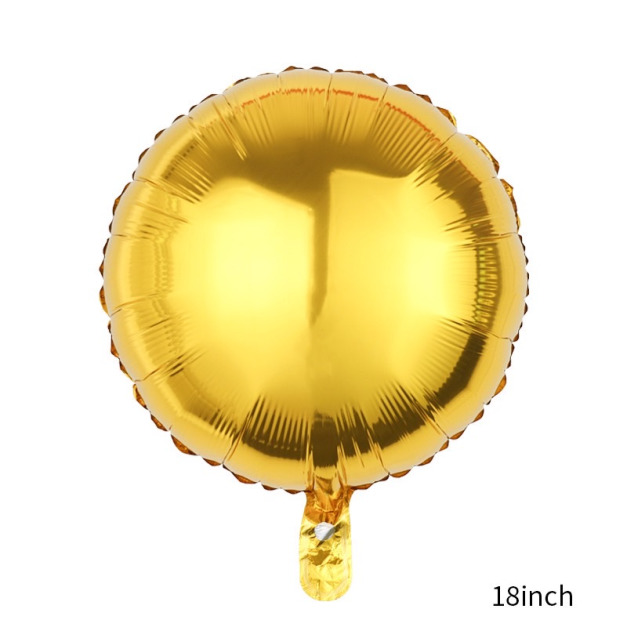 18吋圓形鋁箔球-金色