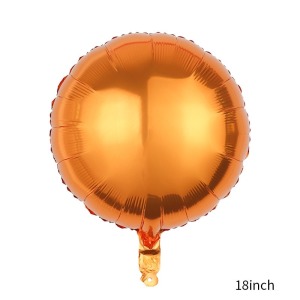 18吋圓形鋁箔球-橘色