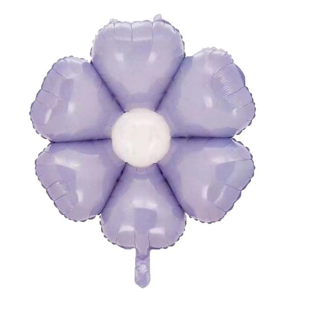 70cm韓版(中)雏菊花铝膜氣球-紫色