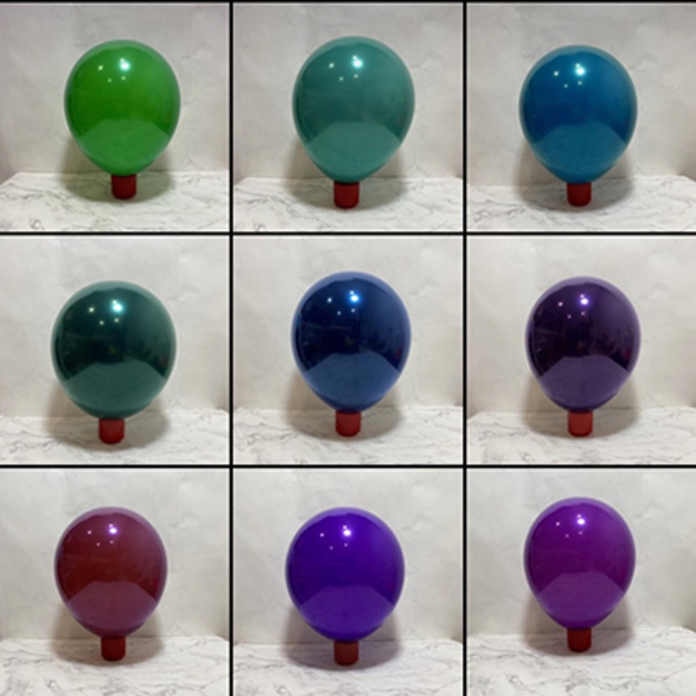 10吋圓形-寶石球/混色彩紅(HT牌)50入