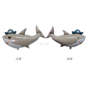 98cm 海洋系列鋁箔球-海盜鯊魚
