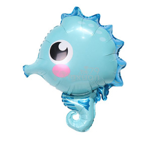 63cm 海洋系列鋁箔球-Q版海馬