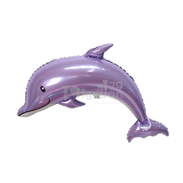 116cm 海洋系列鋁箔球-北美紫色海豚