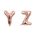 16吋玫瑰金字母球-Y.Z