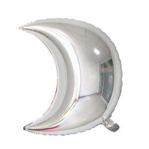 14吋素面鋁箔月亮-銀色