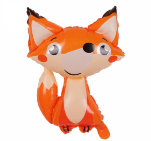 62cm 可愛動物光膜氣球-小狐狸