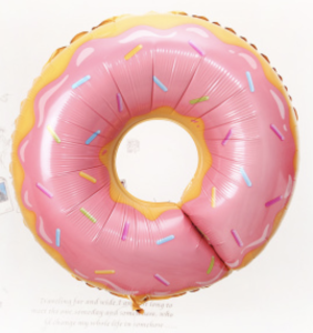 甜甜圈鋁箔氣球粉色