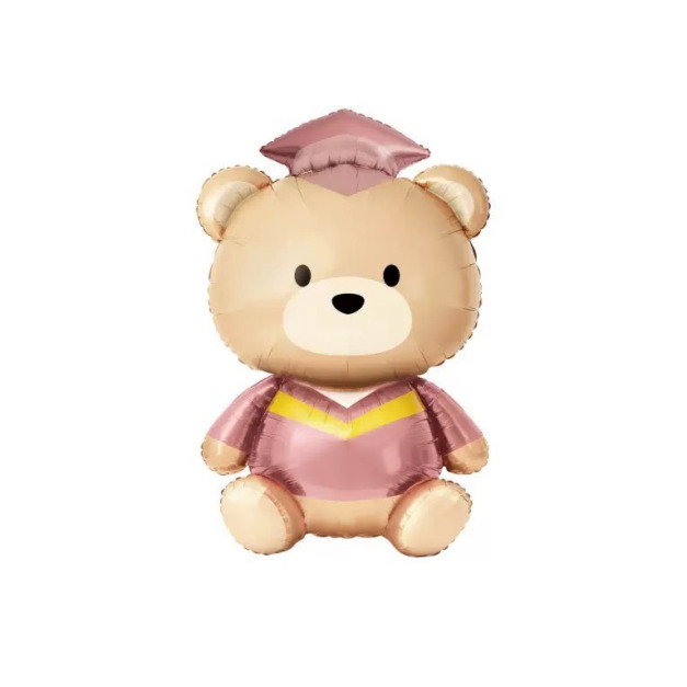 65cm 畢業系列-QQ熊坐式(粉)