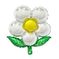 42cm 綠葉五瓣花鋁箔氣球-深藍/淺藍/金/銀/紫_3
