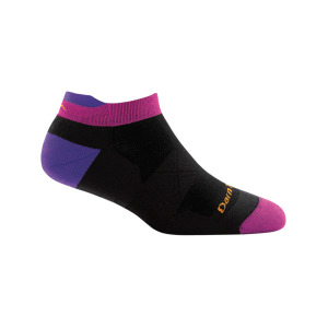 DarnTough Vertex No Show Tab Ultra-Light 1016 女款跑步透氣羊毛襪 黑色