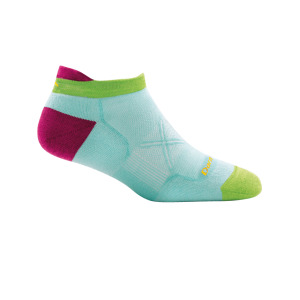 DarnTough Coolmax Vertex No Show Tab Ultra Light 1020 女款跑步透氣羊毛襪 水綠