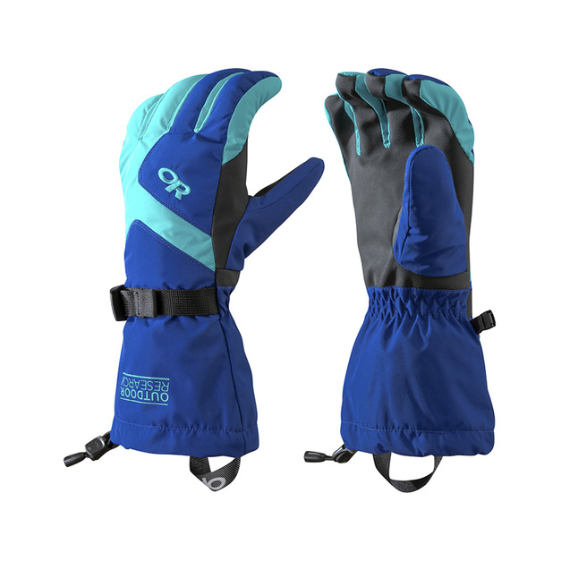 OR W'S Adrenaline Gloves 女款防水防風透氣保暖手套 藍/綠