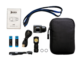 高機能LED強光手電筒－雙電池收納包組