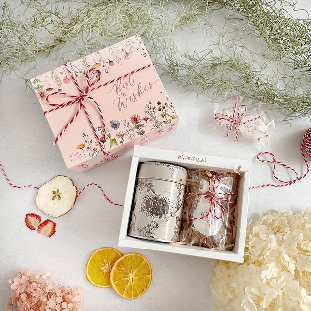 ｜果茶禮盒｜德國茶+日本立體貓咪杯緣砂糖