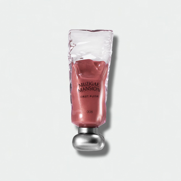 [Muzigae Mansion] 透明顏料罐光澤液體腮紅露 #好命千金腮紅 008 Bruna 紅棕布娜