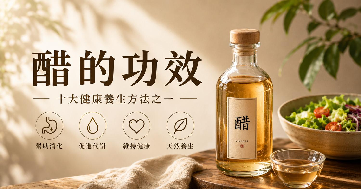【醋的功效】十大健康養生方法之一 | 北極星Polestar