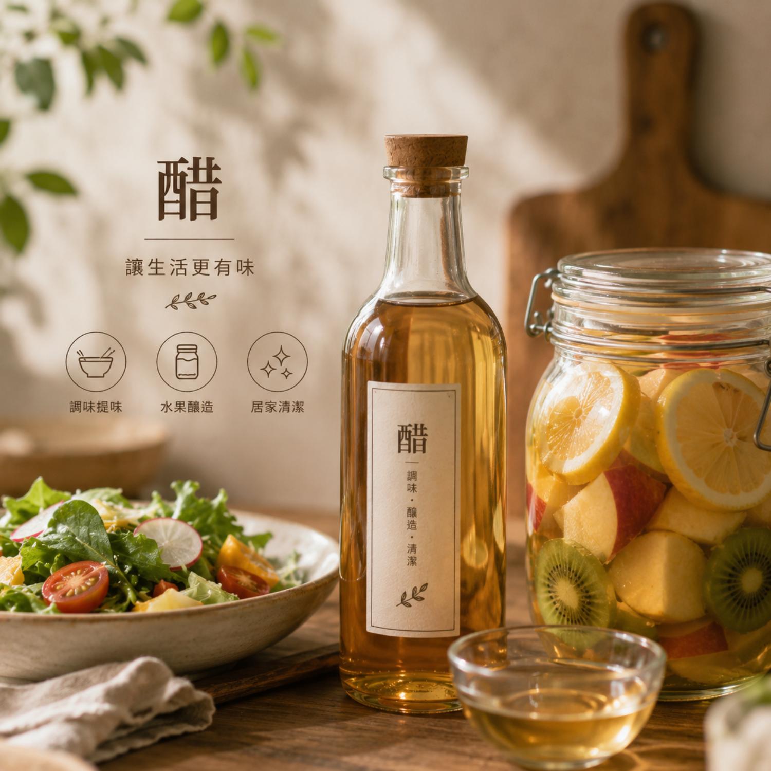 醋的功效,檸檬醋功效,醋推薦,醋的妙用,什麼時候喝醋最好,醋的清潔功效,養生醋,北極星小學堂,晶巧純釀糯米醋,北極星Polestar