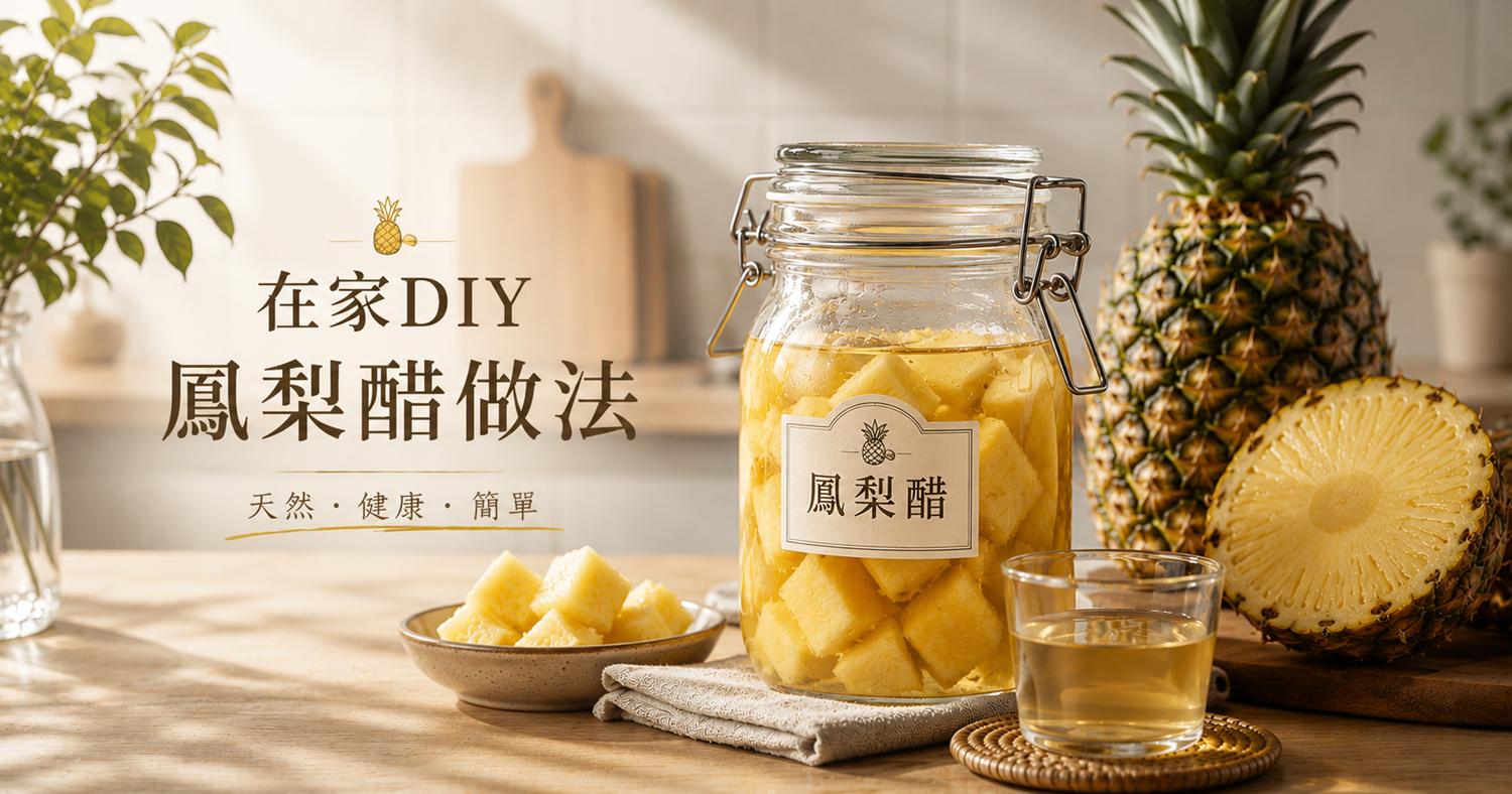 【DIY鳳梨醋做法】