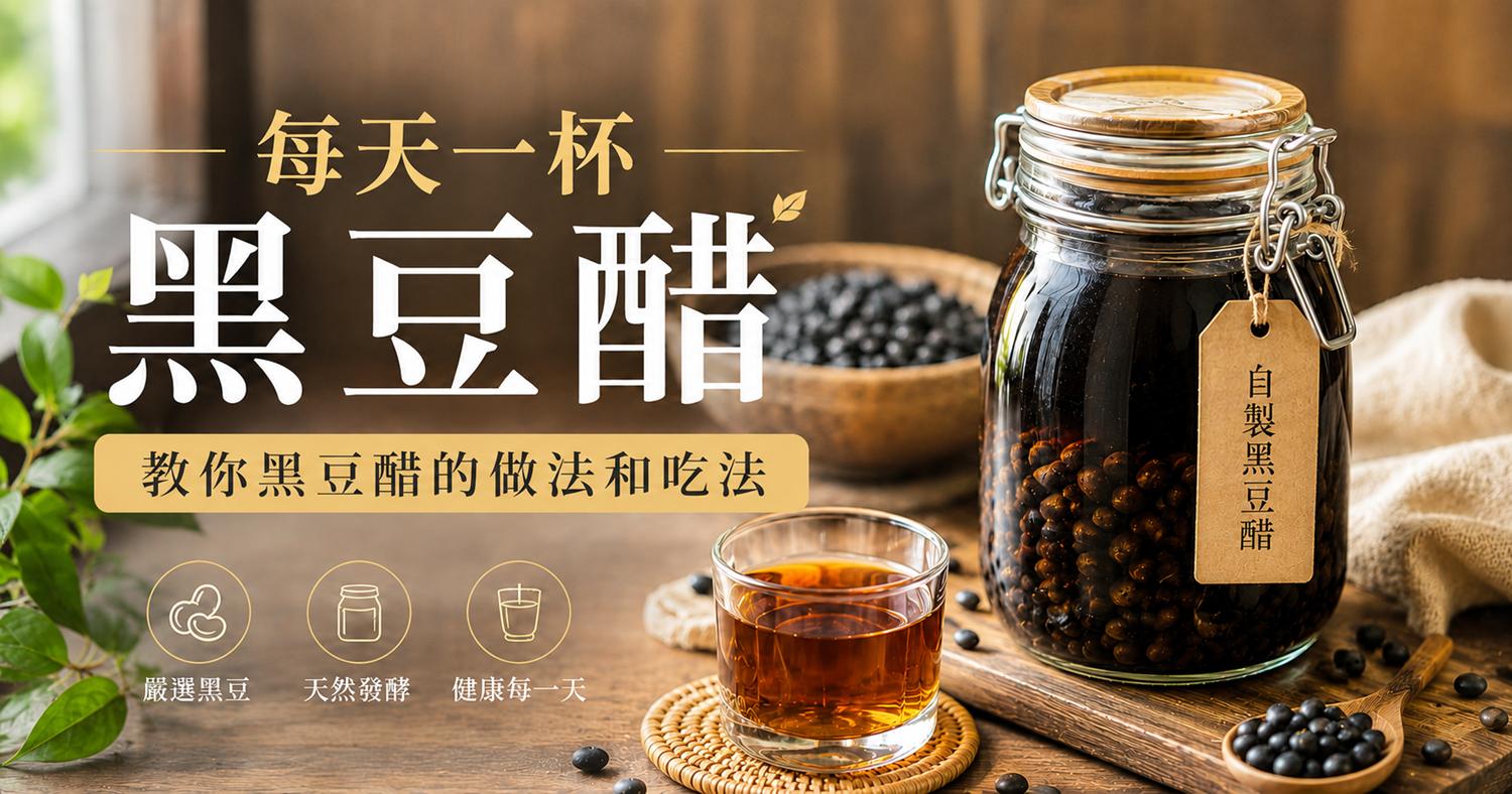 【每天一杯黑豆醋】教你黑豆醋的做法和吃法 | 北極星Polestar