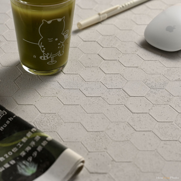 [大尺寸預購] 小六角-米白｜拍照背景紙