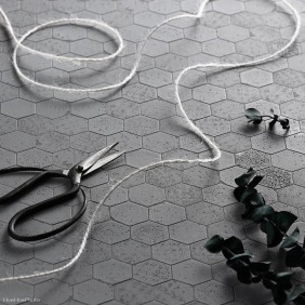 小六角-深灰｜拍照背景板