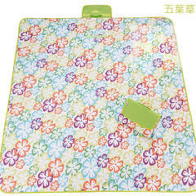 野餐墊、防水地墊、防潮墊、沙灘墊 (五葉草)