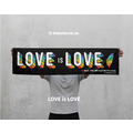 Make World 運動毛巾 (彩虹-LOVE is LOVE/黑)