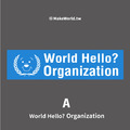 Make World 運動毛巾 (World Hello?Organization)