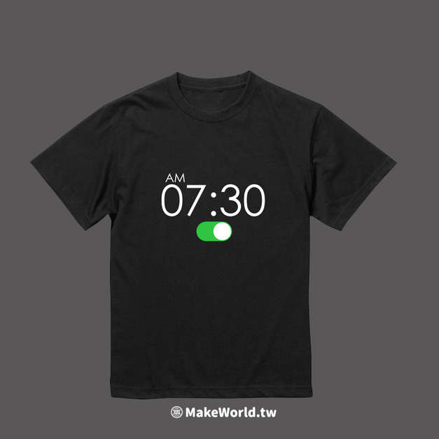 Make World 短T (客製化鬧鐘)