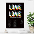 Make World 年曆掛布2023 (彩虹-Love is Love/黑)