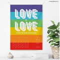 Make World 年曆掛布2023 (彩虹-Love is Love/白)