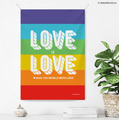 Make World 年曆掛布2023 (彩虹-Love is Love/白)_1