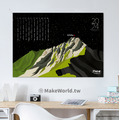 Make World 年曆掛布2024 (台灣山脈-玉山/星空款)