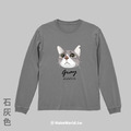 Make World 螺紋薄長袖 (寵物-灰貓)_10