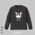 Make World 螺紋薄長袖 (寵物-灰貓)_5