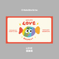 Make World 運動浴巾 (鐵雄/LOVE)