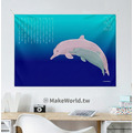 Make World 年曆掛布2026 (生態-台灣白海豚)