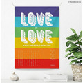Make World 年曆掛布2026 (彩虹-Love is Love/白)