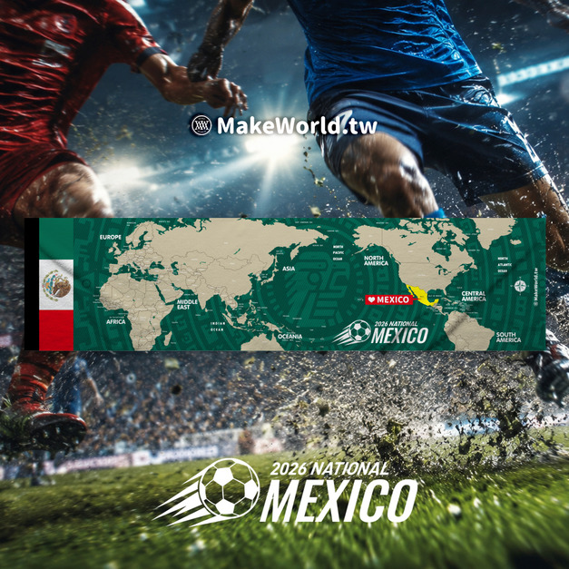 Make World 運動毛巾 (2026 足球應援毛巾-墨西哥)