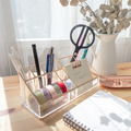 玫瑰金・桌面文具斜口收納盒_4