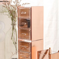 玫瑰金：可堆疊桌面小抽屜（三格款）_8