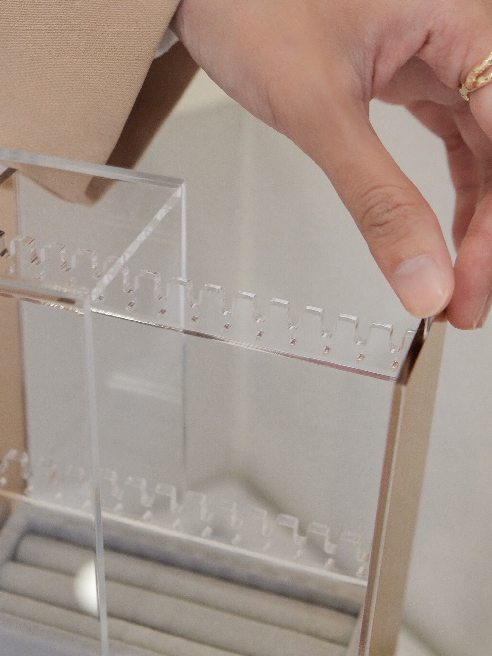 玫瑰金耳環收納盒